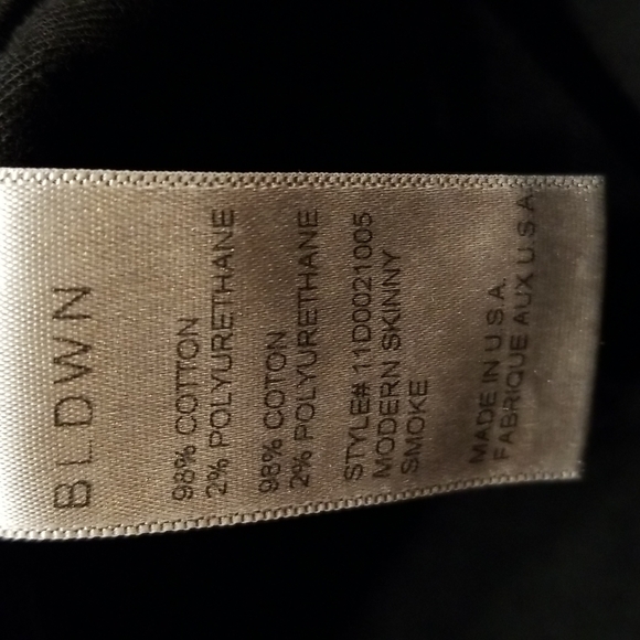 NWT BALDWIN BLDWIN THE MODERN SKINNY SMOKE SIZE 28 NWT - Picture 8 of 8